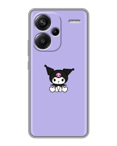 Чехол для Xiaomi Redmi Note 13 Pro Plus с картинкой «Kuromi — фиолетовый минимализм»