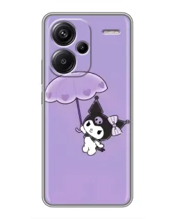 Чехол для Xiaomi Redmi Note 13 Pro Plus с картинкой «Kuromi с зонтиком»