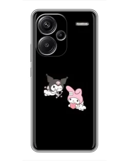 Чехол для Xiaomi Redmi Note 13 Pro Plus с картинкой «My Melody и Kuromi»