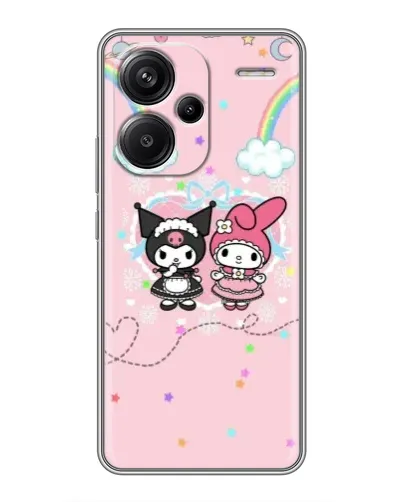 Чехол для Xiaomi Redmi Note 13 Pro Plus с картинкой «My Melody и Kuromi»