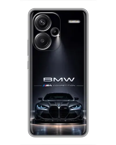 Чехол для Xiaomi Redmi Note 13 Pro Plus с картинкой «BMW сквозь ночной город» Чехол для Xiaomi Redmi Note 13 Pro Plus с картинкой «BMW сквозь ночной город»
