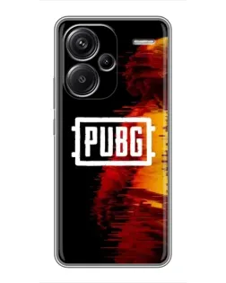 Чехол для Xiaomi Redmi Note 13 Pro Plus с картинкой «Яркий логотип PUBG»