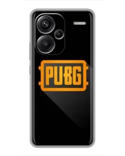 Чехол для Xiaomi Redmi Note 13 Pro Plus с картинкой «PUBG — рамка лого»