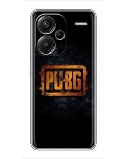 Чехол для Xiaomi Redmi Note 13 Pro Plus с картинкой «PUBG — золотой логотип»