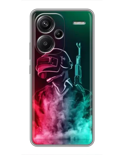 Чехол для Xiaomi Redmi Note 13 Pro Plus с картинкой «PUBG — огненный воин» Чехол для Xiaomi Redmi Note 13 Pro Plus с картинкой «PUBG — огненный воин»