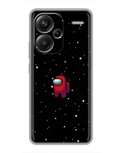 Чехол для Xiaomi Redmi Note 13 Pro Plus с картинкой «Красный Among Us»