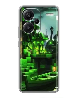 Чехол для Xiaomi Redmi Note 13 Pro Plus с картинкой «Minecraft лесной пейзаж» Чехол для Xiaomi Redmi Note 13 Pro Plus с картинкой «Minecraft лесной пейзаж»