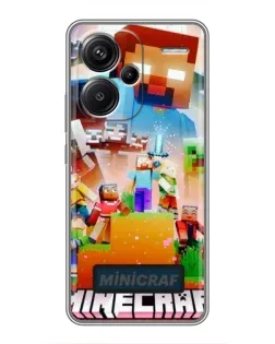 Чехол для Xiaomi Redmi Note 13 Pro Plus с картинкой «Minecraft герои игры» Чехол для Xiaomi Redmi Note 13 Pro Plus с картинкой «Minecraft герои игры»