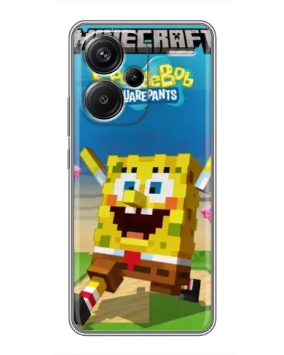 Чехол для Xiaomi Redmi Note 13 Pro Plus с картинкой «Губка Боб Minecraft» Чехол для Xiaomi Redmi Note 13 Pro Plus с картинкой «Губка Боб Minecraft»