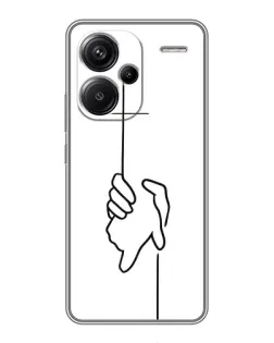 Чехол для Xiaomi Redmi Note 13 Pro Plus с картинкой «Рука держит» Чехол для Xiaomi Redmi Note 13 Pro Plus с картинкой «Рука держит»