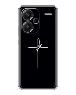Чехол для Xiaomi Redmi Note 13 Pro Plus с картинкой «Тонкий крест»
