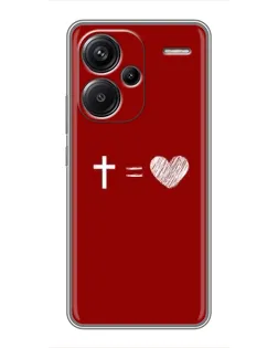 Чехол для Xiaomi Redmi Note 13 Pro Plus с картинкой «Уравнение любви»