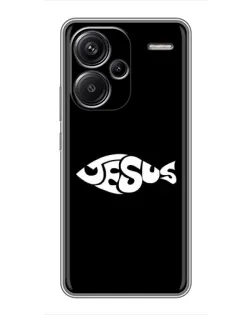 Чехол для Xiaomi Redmi Note 13 Pro Plus с картинкой «Рыба Jesus»