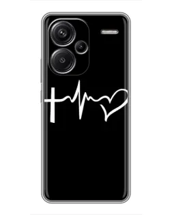Чехол для Xiaomi Redmi Note 13 Pro Plus с картинкой «Пульс веры»