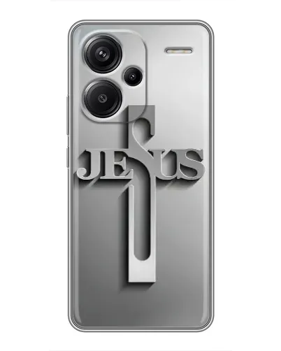 Чехол для Xiaomi Redmi Note 13 Pro Plus с картинкой «Металлический крест Jesus» Чехол для Xiaomi Redmi Note 13 Pro Plus с картинкой «Металлический крест Jesus»