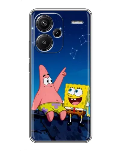 Чехол для Xiaomi Redmi Note 13 Pro Plus с картинкой «Губка Боб и Патрик ночью» Чехол для Xiaomi Redmi Note 13 Pro Plus с картинкой «Губка Боб и Патрик ночью»