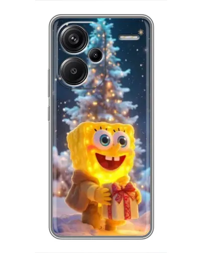 Чехол для Xiaomi Redmi Note 13 Pro Plus с картинкой «Рождественский Спанч Боб» Чехол для Xiaomi Redmi Note 13 Pro Plus с картинкой «Рождественский Спанч Боб»