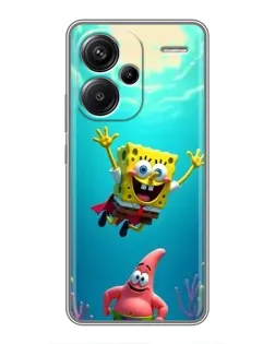 Чехол для Xiaomi Redmi Note 13 Pro Plus с картинкой «Спанч Боб под водой» Чехол для Xiaomi Redmi Note 13 Pro Plus с картинкой «Спанч Боб под водой»