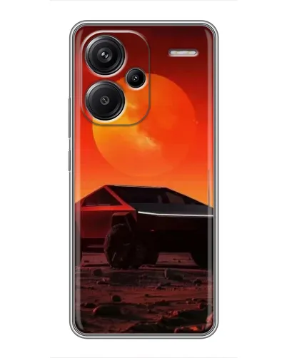 Чохол для Xiaomi Redmi Note 13 Pro Plus з картинкою «Cybertruck на Марсі»