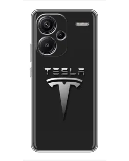 Чохол для Xiaomi Redmi Note 13 Pro Plus з картинкою «Сталевий логотип Tesla» Чохол для Xiaomi Redmi Note 13 Pro Plus з картинкою «Сталевий логотип Tesla»