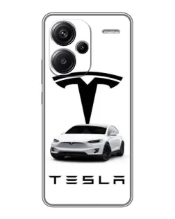Чохол для Xiaomi Redmi Note 13 Pro Plus з картинкою «Tesla White Style» Чохол для Xiaomi Redmi Note 13 Pro Plus з картинкою «Tesla White Style»