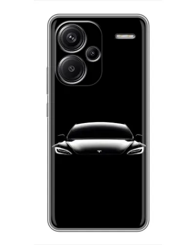 Чохол для Xiaomi Redmi Note 13 Pro Plus з картинкою «Фари Tesla Night»