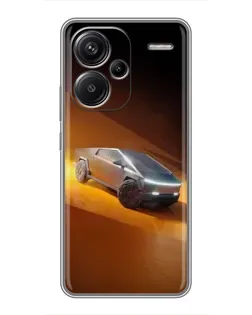 Чохол для Xiaomi Redmi Note 13 Pro Plus з картинкою «Cybertruck у пустелі» Чохол для Xiaomi Redmi Note 13 Pro Plus з картинкою «Cybertruck у пустелі»