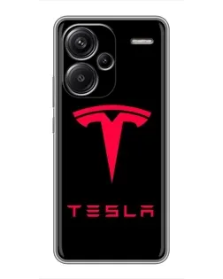 Чохол для Xiaomi Redmi Note 13 Pro Plus з картинкою «Tesla Red Logo» Чохол для Xiaomi Redmi Note 13 Pro Plus з картинкою «Tesla Red Logo»