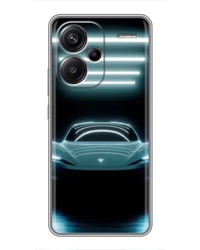 Чохол для Xiaomi Redmi Note 13 Pro Plus з картинкою «Tesla в неоні»