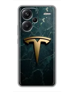 Чохол для Xiaomi Redmi Note 13 Pro Plus з картинкою «Мармурова Tesla Gold» Чохол для Xiaomi Redmi Note 13 Pro Plus з картинкою «Мармурова Tesla Gold»