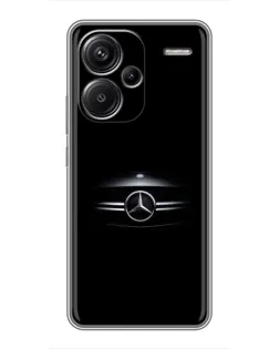 Чехол для Xiaomi Redmi Note 13 Pro Plus с картинкой «Mercedes — абстрактные линии»