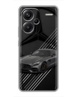 Чехол для Xiaomi Redmi Note 13 Pro Plus с картинкой «Mercedes AMG — графика»