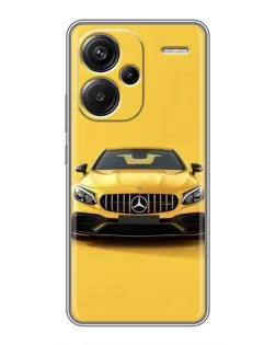 Чехол для Xiaomi Redmi Note 13 Pro Plus с картинкой «Желтый Mercedes GT»