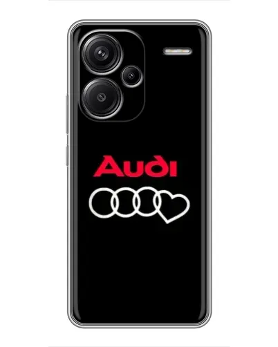 Чехол для Xiaomi Redmi Note 13 Pro Plus с картинкой «Логотип Audi Heart»