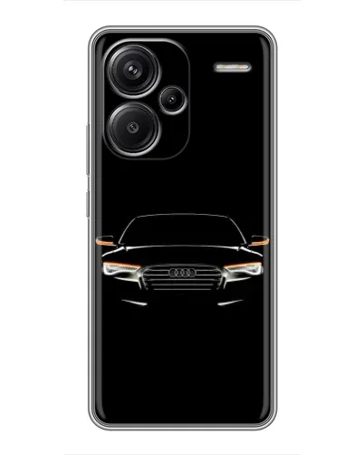 Чехол для Xiaomi Redmi Note 13 Pro Plus с картинкой «Audi — ночной контур»
