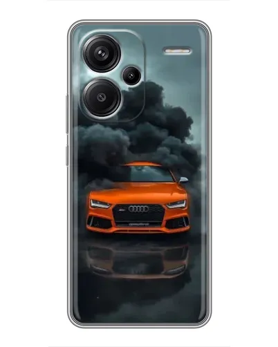 Чехол для Xiaomi Redmi Note 13 Pro Plus с картинкой «Audi в облаках дыма»