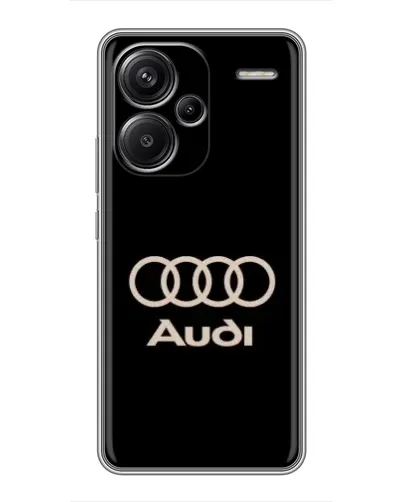 Чехол для Xiaomi Redmi Note 13 Pro Plus с картинкой «Audi — золотой логотип»