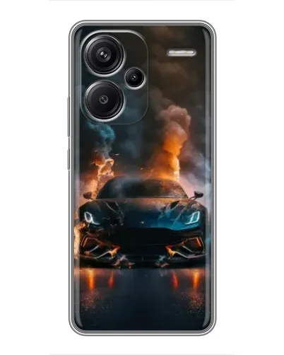 Чехол для Xiaomi Redmi Note 13 Pro Plus с картинкой «Lamborghini дымная эстетика»