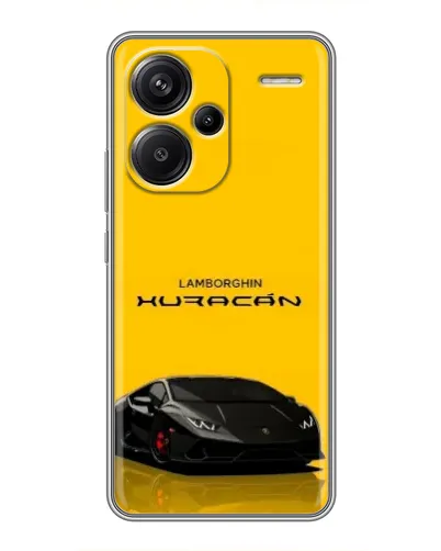 Чехол для Xiaomi Redmi Note 13 Pro Plus с картинкой «Lamborghini Huracan черный»