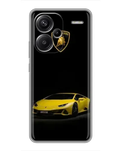 Чехол для Xiaomi Redmi Note 13 Pro Plus с картинкой «Lamborghini желтый акцент»