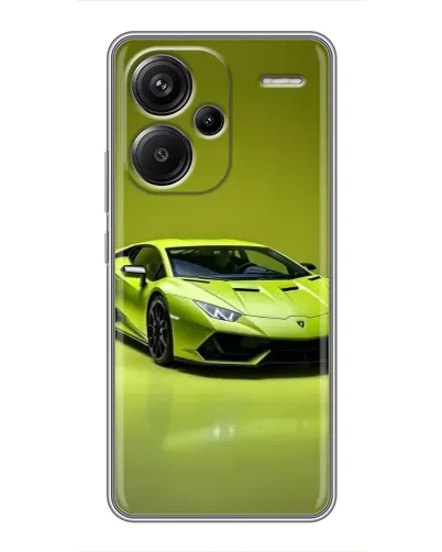 Чехол для Xiaomi Redmi Note 13 Pro Plus с картинкой «Салатовый Lamborghini Huracan»
