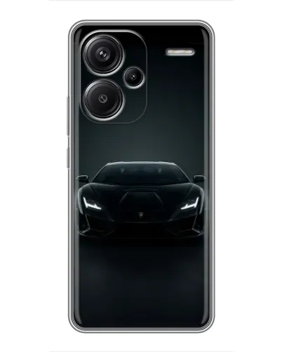 Чехол для Xiaomi Redmi Note 13 Pro Plus с картинкой «Черный Lamborghini Aventador»