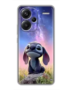 Чехол для Xiaomi Redmi Note 13 Pro Plus с картинкой «Стич на рассвете»