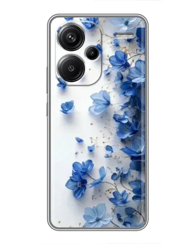 Чохол для Xiaomi Redmi Note 13 Pro Plus з картинкою «Блакитний квітковий каскад»