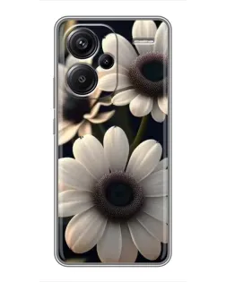 Чохол для Xiaomi Redmi Note 13 Pro Plus з картинкою «Білі маргаритки макро»