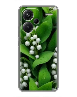 Чохол для Xiaomi Redmi Note 13 Pro Plus з картинкою «Конвалії в зелені»