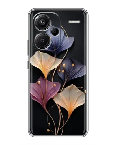 Чохол для Xiaomi Redmi Note 13 Pro Plus з картинкою «Лілові квіти грації»