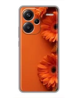 Чохол для Xiaomi Redmi Note 13 Pro Plus з картинкою «Помаранчеві гербери»