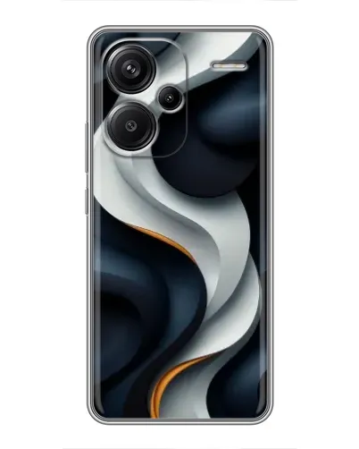 Чохол для Xiaomi Redmi Note 13 Pro Plus з картинкою «Об'ємні чорно-білі стрічки» Чохол для Xiaomi Redmi Note 13 Pro Plus з картинкою «Об'ємні чорно-білі стрічки»