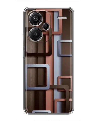 Чохол для Xiaomi Redmi Note 13 Pro Plus з картинкою «Коричневі об'ємні квадрати» Чохол для Xiaomi Redmi Note 13 Pro Plus з картинкою «Коричневі об'ємні квадрати»